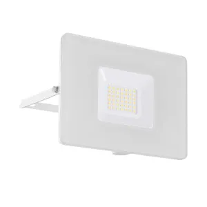 White Eglo Faedo 3 IP65 LED Flood Light With Plug 30W by Eglo, a LED Lighting for sale on Style Sourcebook