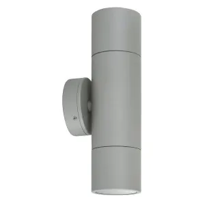 Matte Silver Havit Tivah Exterior IP65 Up/Down Pillar LED Light 12V MR16 2 X 5W Tri Colour by Havit, a Outdoor Lighting for sale on Style Sourcebook