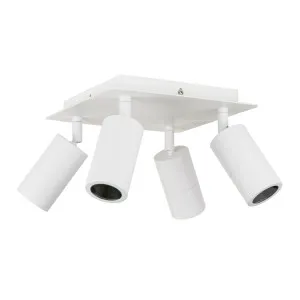 Tivah White Square 4 Light LED Ceiling Light IP54 20W Tri Colour by Havit, a Outdoor Lighting for sale on Style Sourcebook