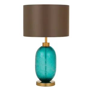 Telbix Manolo Table Lamp (E27) Teal by Telbix, a Table & Bedside Lamps for sale on Style Sourcebook