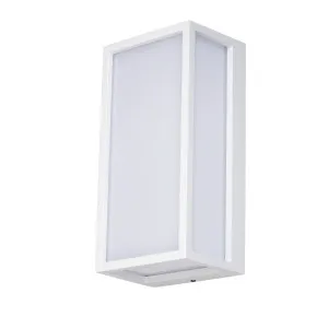 Martec Ashton LED 10W CCT Exterior Wall Light IP54 White by Martec, a LED Lighting for sale on Style Sourcebook