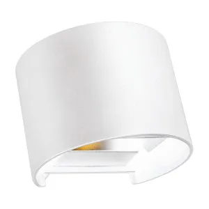 Mercator Nico 2 Up/Down Exterior Wall Light IP65 White by Mercator, a Outdoor Lighting for sale on Style Sourcebook