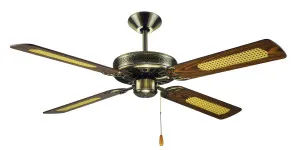 Hunter Pacific Majestic Coolah Ceiling Fan Antique Brass by Hunter Pacific, a Ceiling Fans for sale on Style Sourcebook