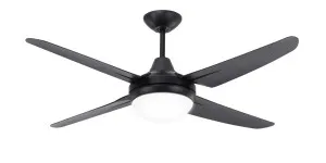 Mercator Clare 54" Indoor/Outdoor ABS Ceiling Fan with B22 Light Black by Mercator, a Ceiling Fans for sale on Style Sourcebook