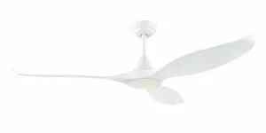 Eglo Noosa 60" 3 Blade DC Indoor/Outdoor Ceiling Fan With 18W CCT Dimmable LED Light White by Eglo, a Ceiling Fans for sale on Style Sourcebook