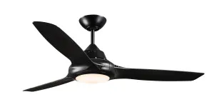 Deka EVO 2 50" 1270mm Indoor/Outdoor Ceiling Fan with Light Black by Deka, a Ceiling Fans for sale on Style Sourcebook