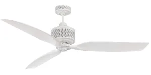 Savannah 52" (1300mm) 3 Blade ABS Indoor/Outdoor Ceiling Fan White by Mercator, a Ceiling Fans for sale on Style Sourcebook