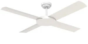 Revolution 3 52" Indoor/Outdoor Ceiling Fan With Wall Control White by Hunter Pacific, a Ceiling Fans for sale on Style Sourcebook