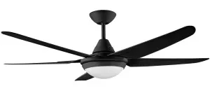 Randle / Bernie Deka 52" 1300mm Indoor/Outdoor Ceiling Fan With LED Light Black - CCT by Deka, a Ceiling Fans for sale on Style Sourcebook