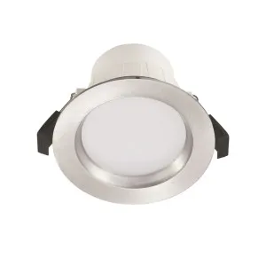 Roystar 9W Recessed Tri Colour Dipswitch LED Dimmable IP44 Downlight Brushed Anodised Aluminium by Eglo, a LED Lighting for sale on Style Sourcebook