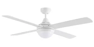 Martec Link 48" (1200mm) Ceiling Fan with 15W CCT LED Light and Remote White by Martec, a Ceiling Fans for sale on Style Sourcebook