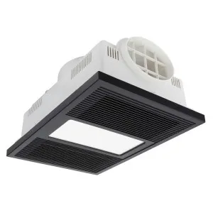 Brilliant Solace XL 4 in 1 Bathroom Heat, Cool, Exhaust Fan and LED Light Black by Brilliant, a Exhaust Fans for sale on Style Sourcebook