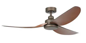 Eglo Torquay 56" 3 Blade DC Indoor/Outdoor Ceiling Fan With Remote Control Oil Rubbed Bronze & Koa by Eglo, a Ceiling Fans for sale on Style Sourcebook