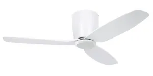 Eglo Seacliff 52" 1320mm Low Profile DC Ceiling Fan White by Eglo, a Ceiling Fans for sale on Style Sourcebook