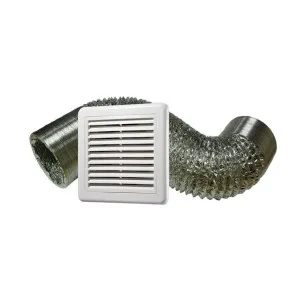 Ventair Small Duct Kit with Exterior Grille 100mm by Ventair, a Exhaust Fans for sale on Style Sourcebook