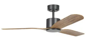 Eglo Iluka 52" ABS DC Ceiling Fan Black & Timber by Eglo, a Ceiling Fans for sale on Style Sourcebook