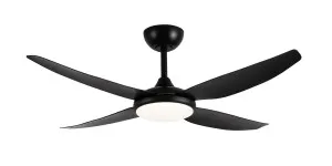 Brilliant Amari Smart 52" (1320mm) WiFi Ceiling Fan with 24W LED Light and Remote Black by Brilliant, a Ceiling Fans for sale on Style Sourcebook