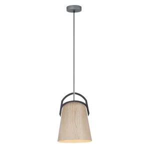 Oak CLA Legna Pendant Light (E27) Ellipse by Compact Lamps Australia, a Pendant Lighting for sale on Style Sourcebook