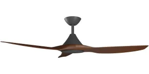 Calibo Smart CloudFan 52" (1300mm) ABS Energy Efficient DC Ceiling Fan and Remote Black & Koa by Calibo, a Ceiling Fans for sale on Style Sourcebook