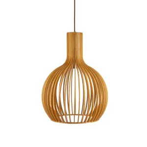 Natural Fiorentino Guarin Timber Pendant (E27) Large by Fiorentino, a Pendant Lighting for sale on Style Sourcebook