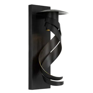 Telbix Tobera Handmade Exterior Wall Light IP44 (GU10) Black by Telbix, a Outdoor Lighting for sale on Style Sourcebook