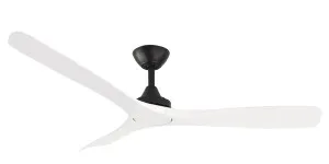 ThreeSixty 52" Spitfire DC Ceiling Fan with Black Motor and Remote White Blades by ThreeSixty, a Ceiling Fans for sale on Style Sourcebook