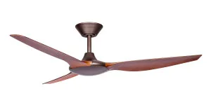 ThreeSixty Delta 52" (1320mm) Polymer Blade DC Ceiling Fan Oil-Rubbed Bronze with Koa Blades by ThreeSixty, a Ceiling Fans for sale on Style Sourcebook