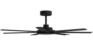 Calibo Alula 60" (1524mm) 7 Blade Indoor/Outdoor DC Ceiling Fan & Remote Black by Calibo, a Ceiling Fans for sale on Style Sourcebook