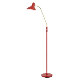 Telbix Farbon Floor Lamp (E27) Red by Telbix, a Floor Lamps for sale on Style Sourcebook