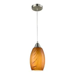 CLA Glaze Hand Blown Glass Pendant Light Amber by Compact Lamps Australia, a Pendant Lighting for sale on Style Sourcebook