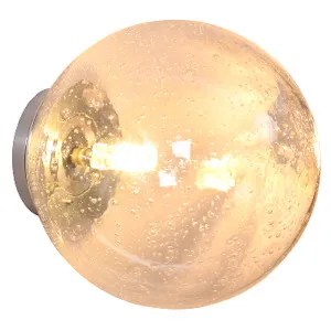 Nora Living Fera Textured Glass Wall Light (G9) Amber by Nora Living, a Wall Lighting for sale on Style Sourcebook