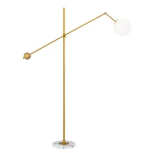 Telbix Kemi Floor Lamp (E27) Gold by Telbix, a Floor Lamps for sale on Style Sourcebook