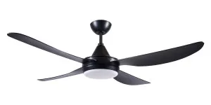 Brilliant Vector 52" DC Ceiling Fan With 18W LED CCT Light and Remote Black by Brilliant, a Ceiling Fans for sale on Style Sourcebook