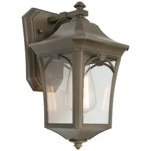 Cougar Burston 1 Light Old Bronze Exterior Lantern Small by Cougar, a Outdoor Lighting for sale on Style Sourcebook