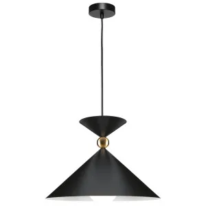 Cougar Krissy 1 Light Large Pendant Black by Cougar, a Pendant Lighting for sale on Style Sourcebook