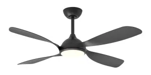 Martec Hampton 52" Smart DC Ceiling Fan with 18W CCT LED Light & Remote Black by Martec, a Ceiling Fans for sale on Style Sourcebook