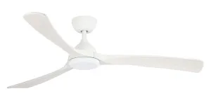 Martec Norfolk 56" (1420mm) Smart DC Ceiling Fan with Remote White & Whitewash by Martec, a Ceiling Fans for sale on Style Sourcebook