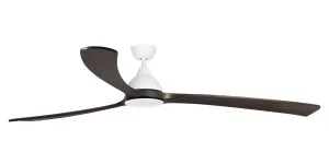 Martec Norfolk Aero DC 70" Smart DC Ceiling Fan with Remote White & Walnut by Martec, a Ceiling Fans for sale on Style Sourcebook