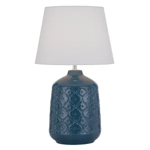 Telbix Baci Ceramic Table Lamp (E27) Blue by Telbix, a Table & Bedside Lamps for sale on Style Sourcebook