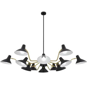 Telbix Farbon 12 Light Pendant Light Black by Telbix, a Pendant Lighting for sale on Style Sourcebook