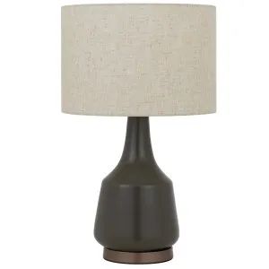 Telbix Jacin Table Lamp Olive by Telbix, a Table & Bedside Lamps for sale on Style Sourcebook