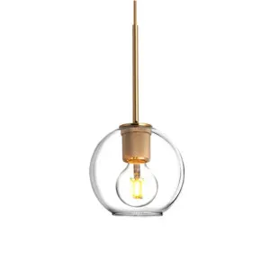 Vencha Pico Glass Pendant (E27) Antique Brass by Vencha, a Pendant Lighting for sale on Style Sourcebook