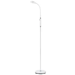 Tyler 6W LED Adjustable Metal Floor Lamp White by Telbix, a LED Lighting for sale on Style Sourcebook