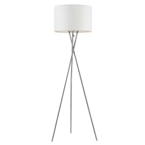 Telbix Denise Tripod With Cotton Shade Floor Lamp White by Telbix, a Floor Lamps for sale on Style Sourcebook