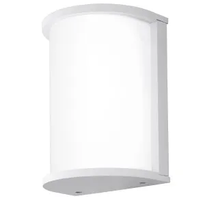 Eglo Desella 10W LED IP54 Exterior Wall Light White by Eglo, a Outdoor Lighting for sale on Style Sourcebook