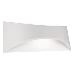 Mercator Wells Large Tri-Colour 12W LED Up/Down Exterior Wall Light IP65 White by Mercator, a Outdoor Lighting for sale on Style Sourcebook