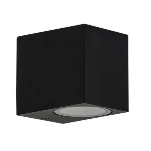 Accord Square Black Exterior Wall Light IP54 240V GU10 5W Tri Colour by Havit, a Outdoor Lighting for sale on Style Sourcebook