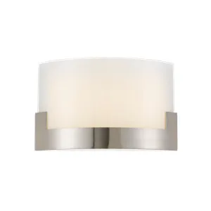 Telbix Solita Rectangular Frosted Glass 12W CCT LED Wall Light Nickel by Telbix, a LED Lighting for sale on Style Sourcebook