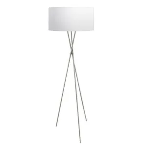 Eglo Fondachelli Floor Lamp (E27) Satin Nickel by Eglo, a Floor Lamps for sale on Style Sourcebook