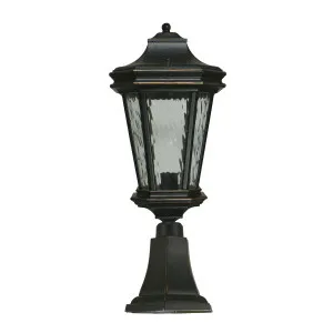 Lode Tilburn Pillar Mount Light IP44 Antique Bronze by Lode International, a Outdoor Lighting for sale on Style Sourcebook